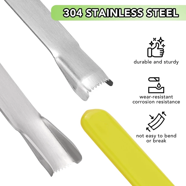 Alt view image 4 of 7 - Corn Prep Peeler Stainless Steel Corn Stripping Tool Corn Cobber Remover Tools Cob Corn Stripper Thresher Quickly Remove Fresh & Boiled Corn Kernels Kitchen Gadget Chef Gift Idea (Yellow)