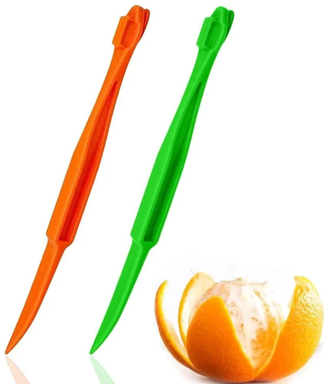 Main image of Orange Citrus Peelers Citrus Lemon Citrus Peel Cutter Plastic Easy Slicer Cutter Peeler Remover Opener Kitchen Accessories Knife Cooking Tool Kitchen Gadget (Multiple 2 Pack)