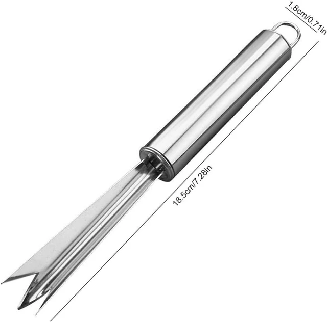 Alt view image 2 of 7 - W shaped stainless steel pineapple eye peeler remover for home kitchen fruit tool 18.5cmx2cm Peelers