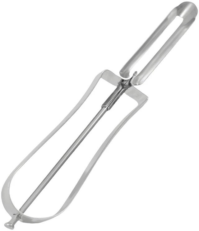Main image of Professional Stainless Steel Peeler - Swivel Blade, Ergonomic Handle, Potato Eye Remover - Commercial Grade Vegetable Peeler for Potatoes, Carrots, Apples - Dishwasher Safe