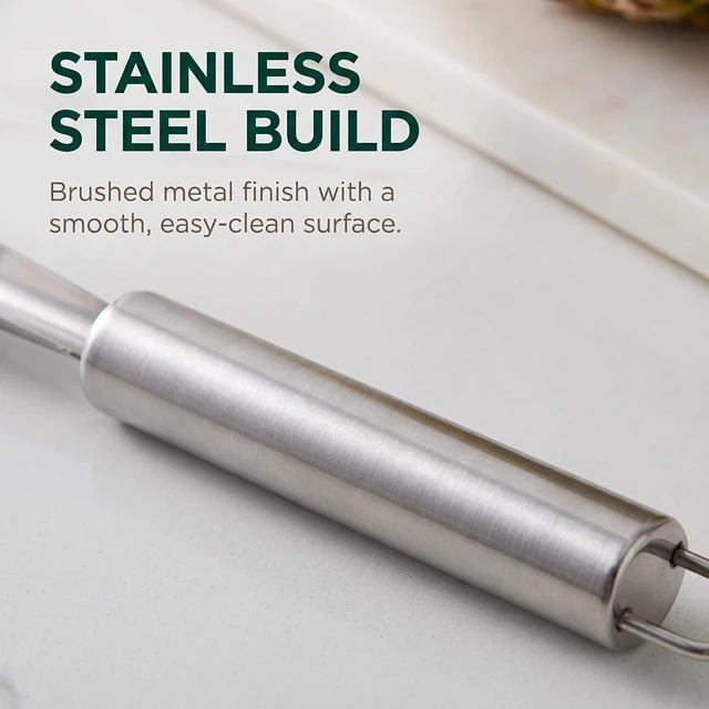 Alt view image 5 of 7 - W shaped stainless steel pineapple eye peeler remover for home kitchen fruit tool 18.5cmx2cm Peelers