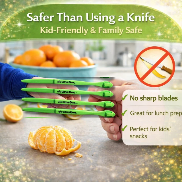 Alt view image 7 of 7 - Citrus Peeler Tool 4 Pack Mixed Colors, Easy Orange Peeler for Fruit | Reusable citrus tool for oranges lemons limes grapefruit family snacks lunchboxes meal prep dishwasher safe