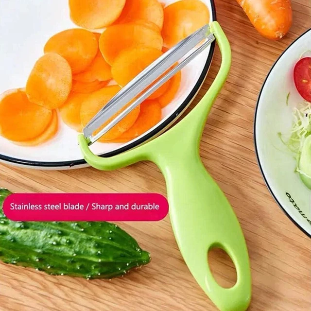 Alt view image 4 of 7 - Green Cabbage Shredder,Vegetable Cutter Cabbage Slicer,Stainless Steel Fruit Vegetable Potato Peeler Graters Kitchen Must Have for Home Restaurants Kitchen Utensils (18 * 12cm)