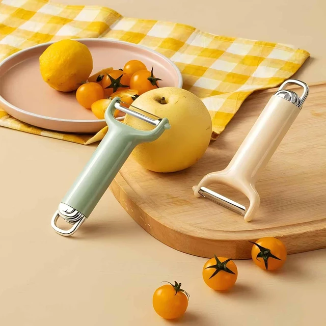 Alt view image 7 of 7 - Mint Green Vegetable Peeler, Stainless Steel Blade, Ergonomic Y-Handle, Multi-Purpose for Potatoes, Carrots, Fruits, Kitchen Tool