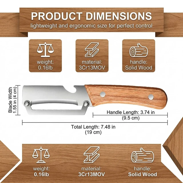 Alt view image 2 of 6 - Multifunctional Vegetable Peeler Swivel Blade For Fruit Veggie Peeling | Sharp Stainless Steel Blade, Can Open Bottles, Ergonomic Grip