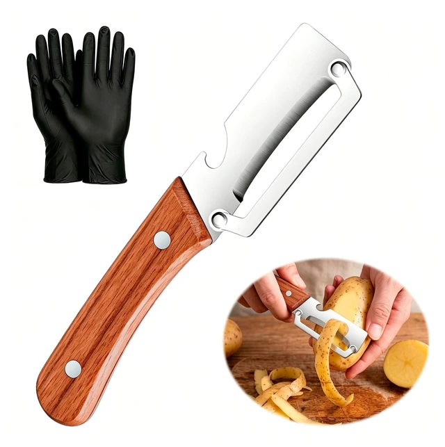 Main image of Multifunctional Vegetable Peeler for Kitchen & Fruit Peeler | Stainless Steel Peeler Knife for Fruit vegetable Apple Potato Carrot Pumpkin Veggie Peeler