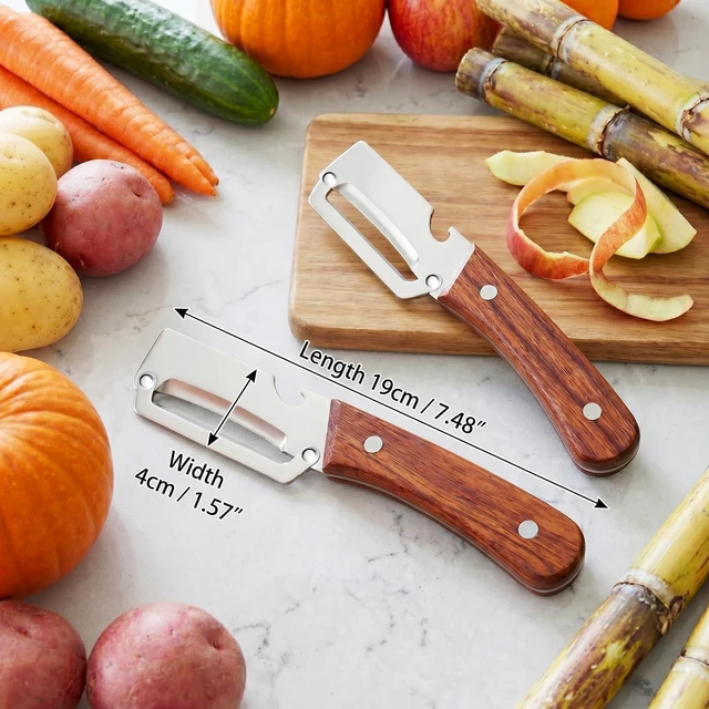 Alt view image 7 of 7 - Multifunctional Vegetable Peeler for Kitchen & Fruit Peeler | Stainless Steel Peeler Knife for Fruit vegetable Apple Potato Carrot Pumpkin Veggie Peeler