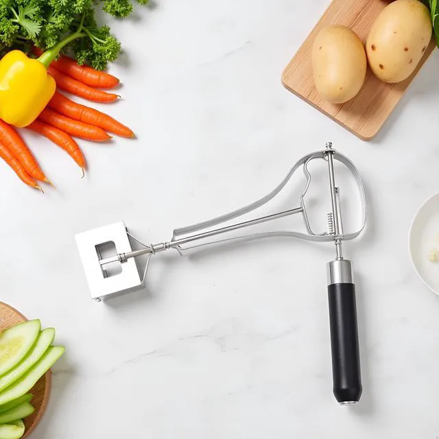 Alt view image 4 of 7 - Stainless Steel Rotary Peeler Multi-function Peeling Knife, Potato Carrot Hand Peeler Food Fruit Vegetable Cutter Kitchen Tools, Home Outdoor Peelers, Kitchen Utensils and Gadgets