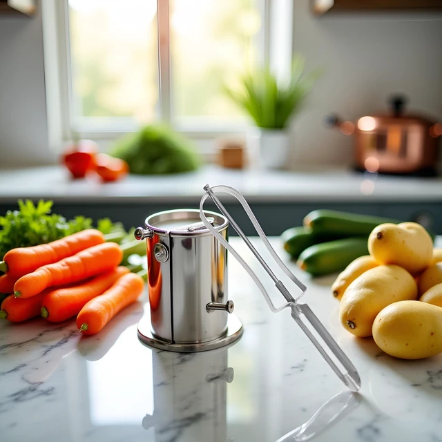 Alt view image 6 of 7 - Stainless Steel Rotary Peeler Multi-function Peeling Knife, Potato Carrot Hand Peeler Food Fruit Vegetable Cutter Kitchen Tools, Home Outdoor Peelers, Kitchen Utensils and Gadgets