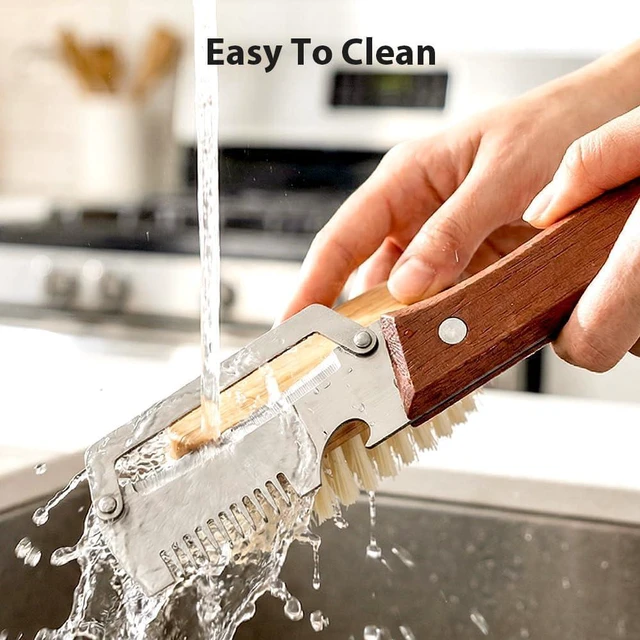 Alt view image 6 of 6 - Premium Vegetable Peeler with Wooden Handle and Bottle Opener,Multi-Functional Vegetable Peeler for Kitchen, 3-In-1 Stainless Steel Kitchen Tool, for Fruit Veggie, Includes Bottle Opener (2PCS)