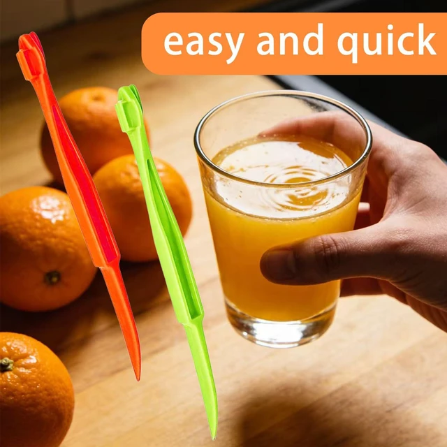 Alt view image 6 of 6 - Orange Peeler Tool, Citrus Lemon Opener | Plastic Long Handle Cutter for Fruit, Veggie Slicer, Kitchen Must-Have