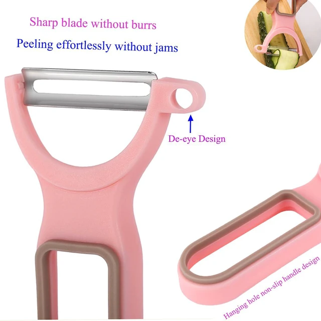 Alt view image 5 of 6 - Vegetable Peeler, Fruit Peeling Blade, Pink