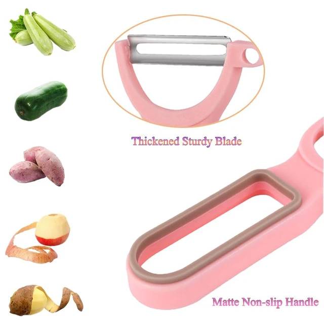 Alt view image 4 of 6 - Vegetable Peeler, Fruit Peeling Blade, Pink