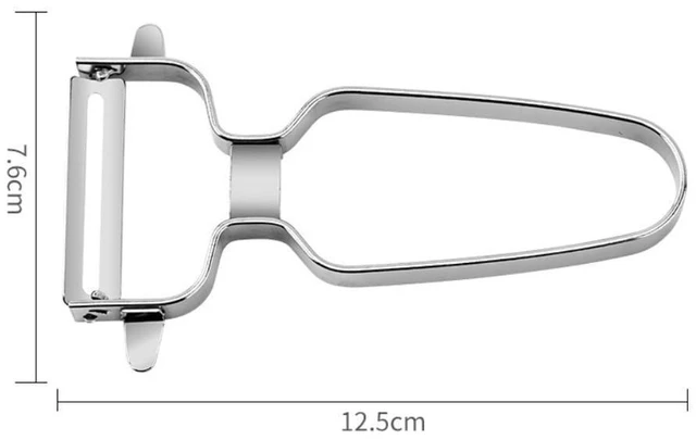 Alt view image 2 of 2 - Classic Swiss Peeler, Carbon Steel Blade, Stainless Steel Handle