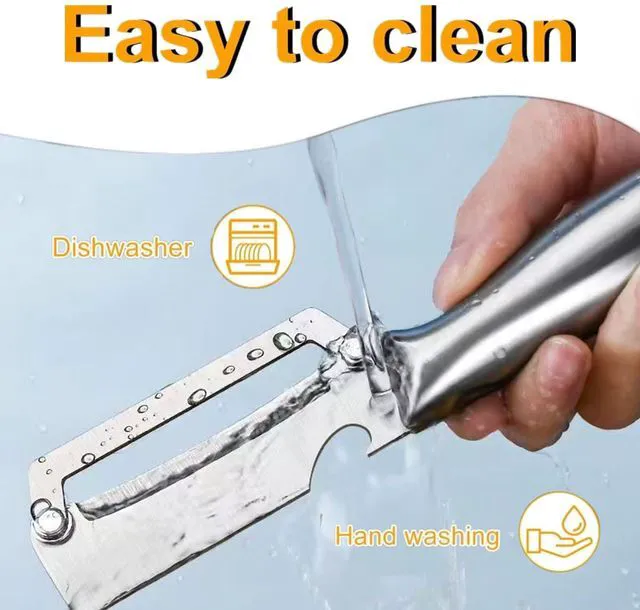 Alt view image 6 of 7 - 2 Pcs Heavy Duty Vegetable Peeler Professional Peeling Knife with Ultra Sharp Blades for Pumpkin, Sugarcane, Easy To Remove Hard Skin