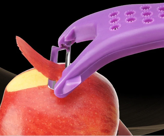 Alt view image 2 of 7 - Multi Fruit Vegetable Peeler & Grater, Double Serrated Stainless Steel BladePeeler and Grater Function), Sharp Blade for Cucumbers,Carrot, Apples, Potato Eye Remover. Grinding of Garlic and Ginger