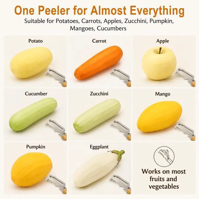 Alt view image 4 of 7 - 3 Pcs Multifunctional Vegetable Peeler, 3-in-1 Stainless Steel Peeler for Kitchen, Fruit Vegetable Julienne Shredder Tool and Bottle Opener, Easy to Hold