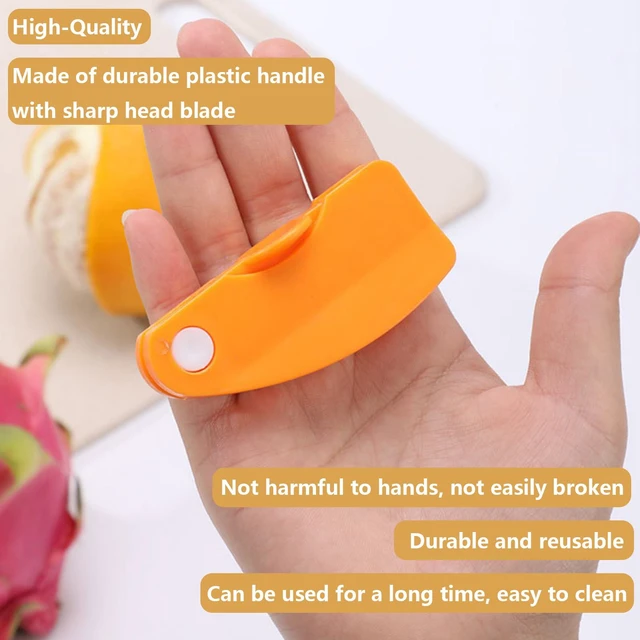 Alt view image 5 of 7 - Orange Peeler, 4 Pack | Sharp Blade, Lemon Citrus Peeler Tool, Vegetable Slicer, Fruit Tools Kitchen Gadgets