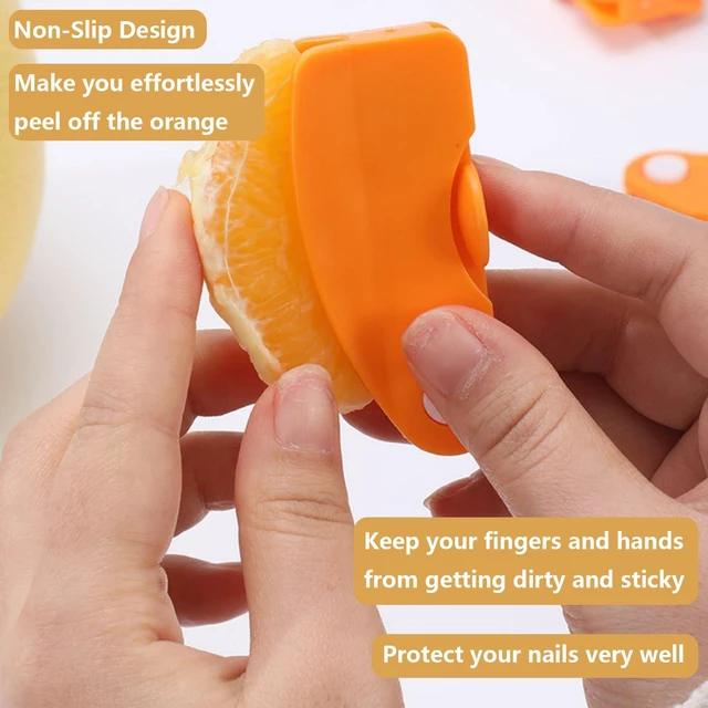 Alt view image 6 of 7 - Orange Peeler, 4 Pack | Sharp Blade, Lemon Citrus Peeler Tool, Vegetable Slicer, Fruit Tools Kitchen Gadgets