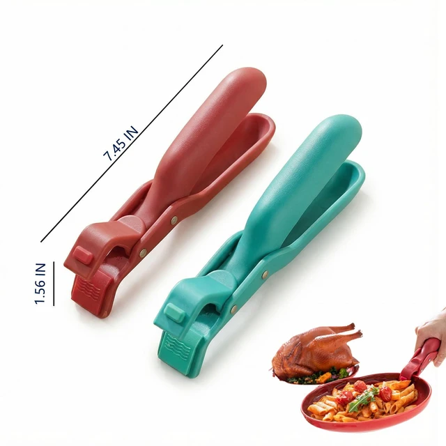 Alt view image 6 of 6 - 2PCS New Upgrade Multi-Purpose Anti-Scald Bowl Clip Set Silicone Non-Slip Heat Insulation Gripper, Hot Bowl/Dish/Plate/Pan Tongs for Microwave Oven, Kitchen Utensil