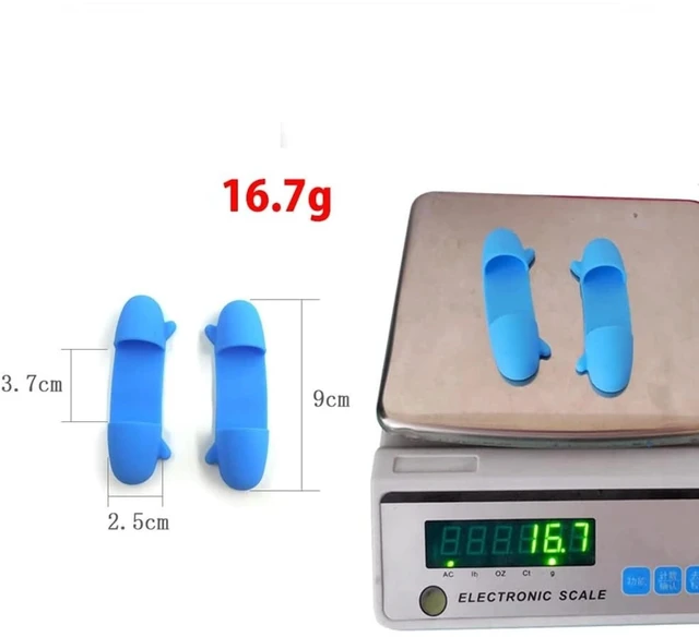 Alt view image 5 of 6 - 1 Pair Mini Silicone Finger Oven Mitts Heat Cold Dirty Hurt Resistant, Versatile Little Tool such as Pot Holders, Finger Food Tongs, Coffee Filter Separators Clips (Yellow)