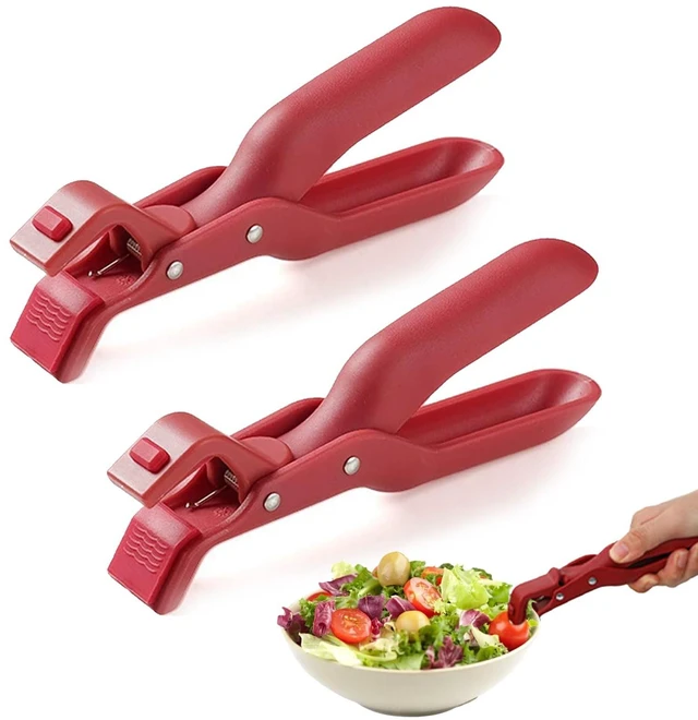 Main image of 2 Pcs Multi-Function Anti-Scald Bowl Clip,Hot Plate Gripper,Silicone Anti Hot Plate Holder,Anti Scald Bowl Holder Clip,Plate Gripper,Bowl Holder For Air Fryer, Food Steamer, Oven, Microwave(2 Pcs Red)