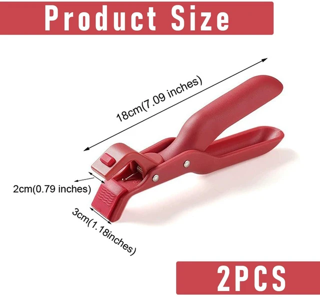Alt view image 2 of 6 - 2 Pcs Multi-Function Anti-Scald Bowl Clip,Hot Plate Gripper,Silicone Anti Hot Plate Holder,Anti Scald Bowl Holder Clip,Plate Gripper,Bowl Holder For Air Fryer, Food Steamer, Oven, Microwave(2 Pcs Red)