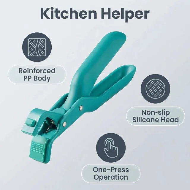 Alt view image 2 of 7 - 4PCS Multi-Function Silicone Anti-Scald Bowl Clips Non-Slip Hot Dish Gripper Tongs, Plate Clamp Holder for Kitchen, Cooking, Mixing, Pouring, and Serving