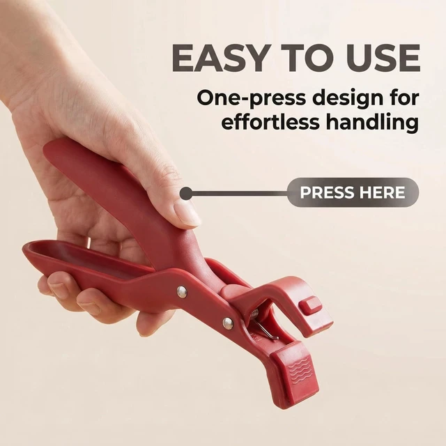 Alt view image 5 of 7 - 4PCS Multi-Function Silicone Anti-Scald Bowl Clips Non-Slip Hot Dish Gripper Tongs, Plate Clamp Holder for Kitchen, Cooking, Mixing, Pouring, and Serving