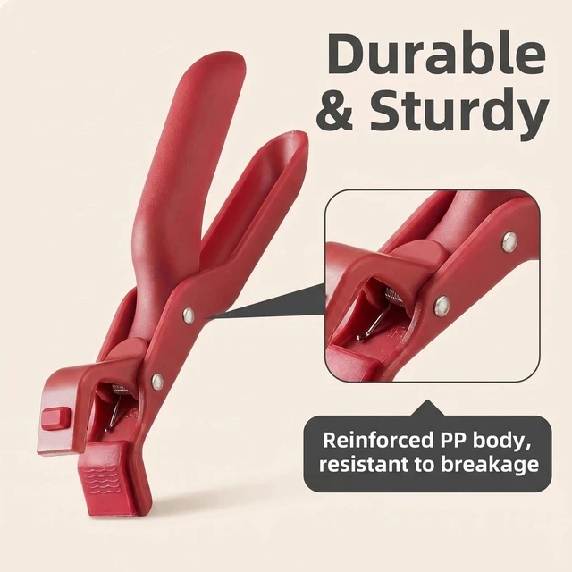 Alt view image 7 of 7 - 4PCS Multi-Function Silicone Anti-Scald Bowl Clips Non-Slip Hot Dish Gripper Tongs, Plate Clamp Holder for Kitchen, Cooking, Mixing, Pouring, and Serving