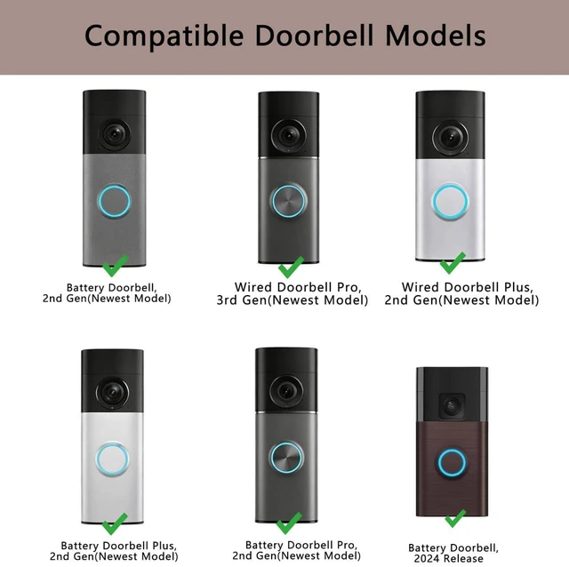 Alt view image 2 of 6 - Video Doorbell Key Replacement Tool for Battery Doorbell/Plus/Pro 2026 | 2 Pack Doorbell Opening Tool with Keychain, Compatible with Battery Doorbell 2024 Release, Easy to Carry, Prevents Loss