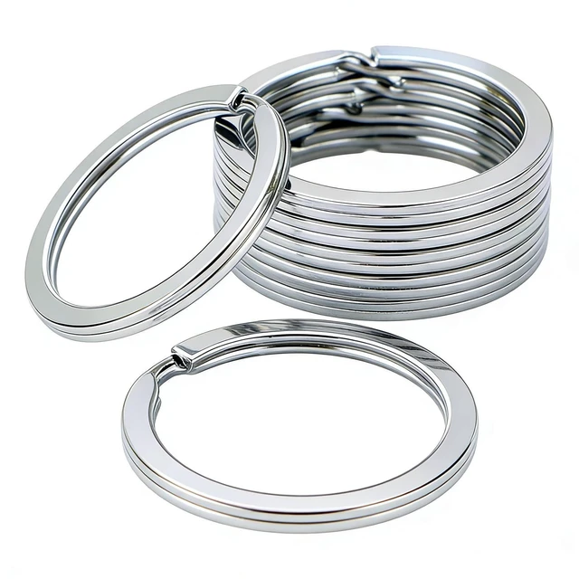 Main image of 20Pcs Heavy Duty Key Ring Key Rings Bulk Split Key Ring Key Rings