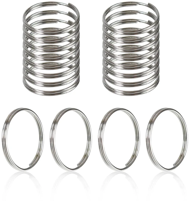 Main image of 20 Pcs Key Rings 25mm Round Split Ring for Keychains Keyrings for Home, Car Keys, Craft DIY