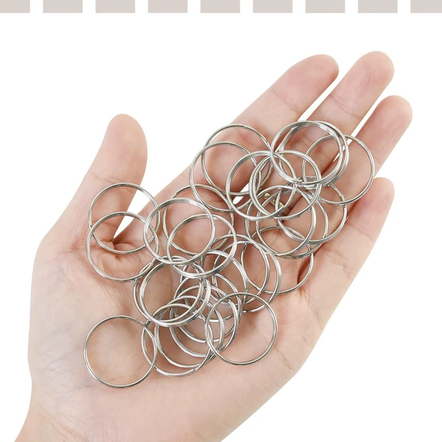 Alt view image 3 of 7 - 20 Pcs Key Rings 25mm Round Split Ring for Keychains Keyrings for Home, Car Keys, Craft DIY