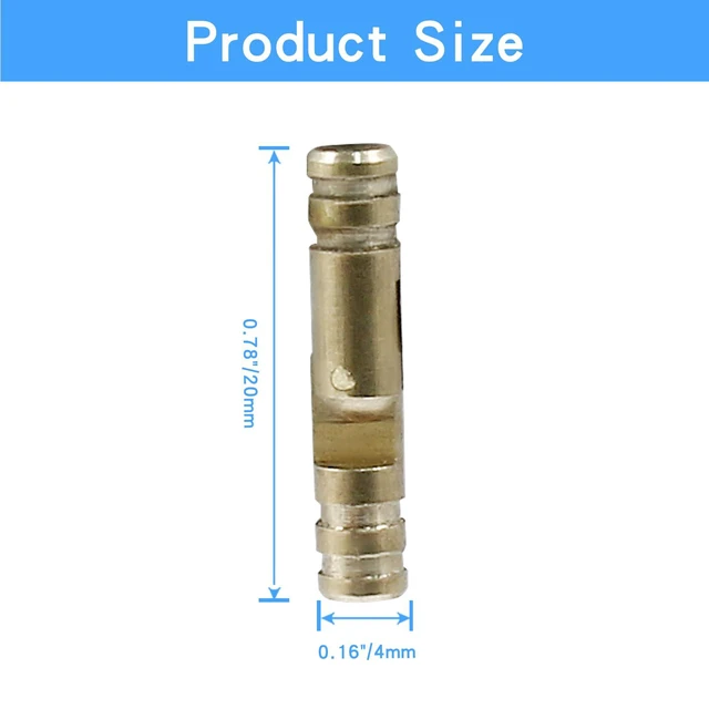 Alt view image 2 of 5 - Barrel Hinges, 4x20mm Brass Hidden Hinges, 25 Pcs | Invisible Hinge, Small Concealed Hinges, For Crafts, Wooden Box, Jewelry Box, Cabinet Door