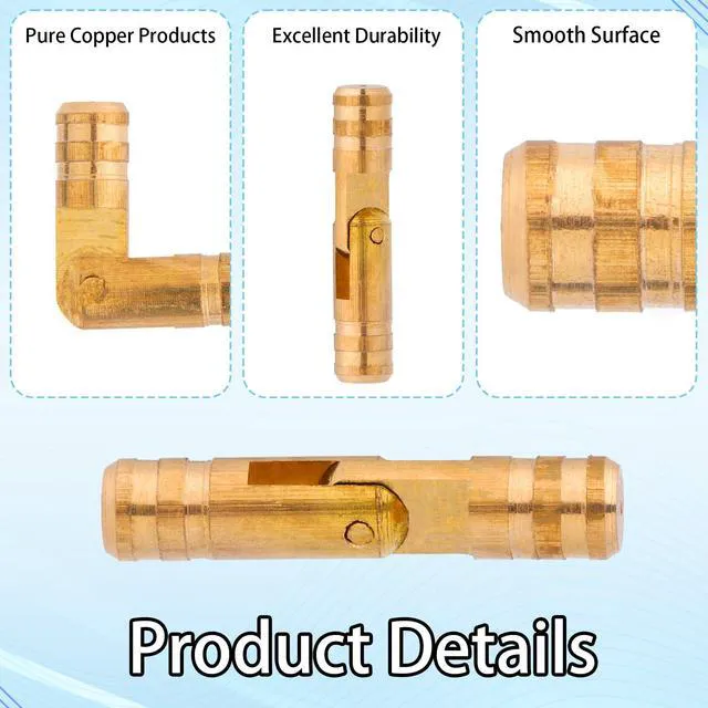 Alt view image 4 of 7 - 40pcs Mini Barrel Hinges, 2x0.4x0.4cm/0.79x0.16x0.16in Tiny Solid Hidden Brass Cylindrical Hinges for Jewelry Wooden Box Craft DIY Model Making & Small Woodworking Projects