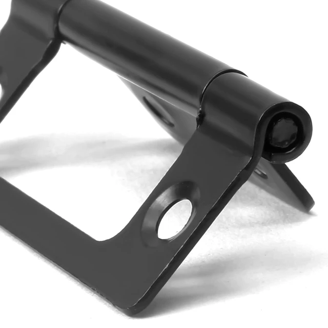 Alt view image 5 of 7 - 4 Pcs 2" Black Non-Mortise Hinges Bifold Cabinet Door w/Screws | Metal Black Coated, Smooth Silent Operation, 2"x0.98" Compact, Screws Included, For Cabinet Window Wood Box