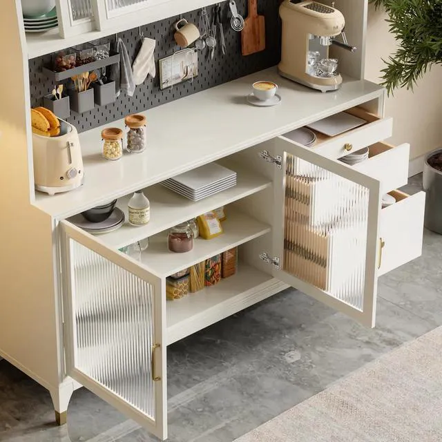 Alt view image 6 of 6 - 1 Pair (2 Pcs) Clip On Full Overlay Frameless Furniture Cabinet Door Concealed Hinges Nickel Plated Cabinet Hardware