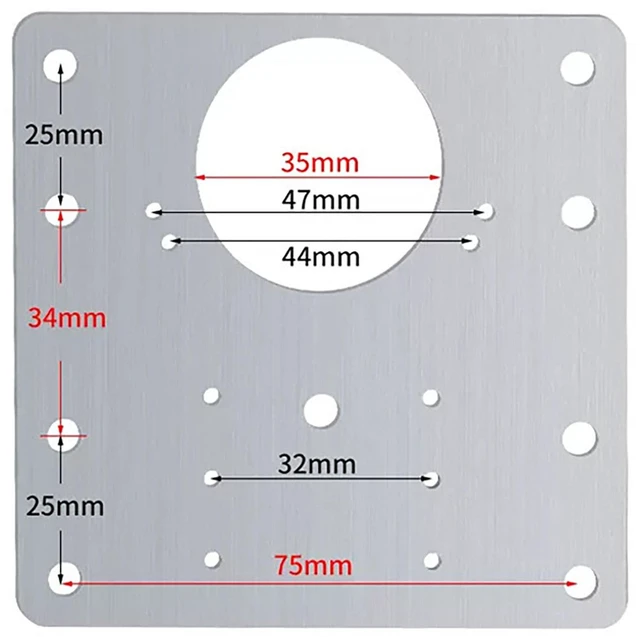 Alt view image 2 of 6 - 8 Pcs Hinge Repair Plate, 3.5 Inch x 3.5 Inch Stainless Steel Cabinet Door Panel Reinforcement Plate for Installation and Repair of Hinges (8)