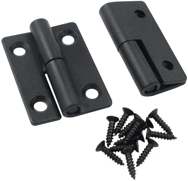 Main image of Black Stainless Steel Lift Off Hinges, 50x36x2mm, 2 PCS | Detachable Slip Joint, Small Flag Hinges for Doors, Right Handedness Options, Right Turn