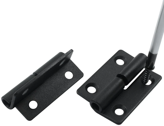 Alt view image 5 of 5 - Black Stainless Steel Lift Off Hinges, 50x36x2mm, 2 PCS | Detachable Slip Joint, Small Flag Hinges for Doors, Right Handedness Options, Right Turn