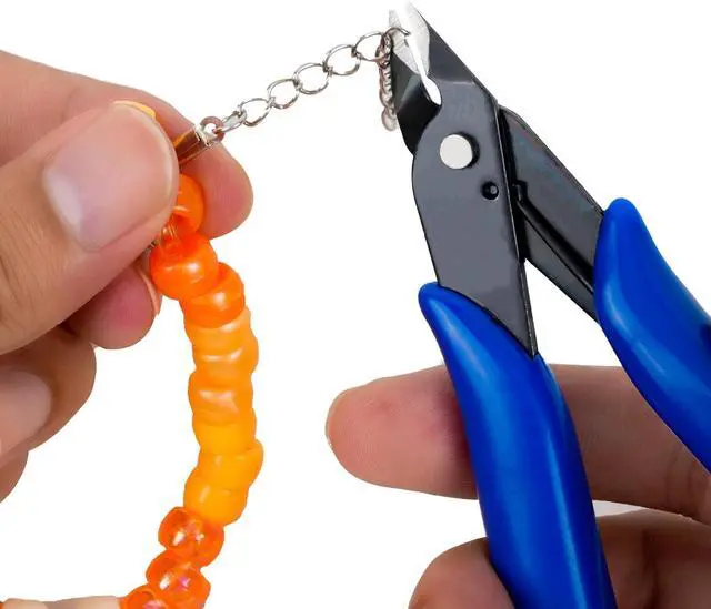 Alt view image 6 of 7 - 2pcs Blue 5" Micro Flush Cutters for Electronics Crafts | Spring loaded wire snips, for electronics, soft copper, jewelry making and precision cutting tasks