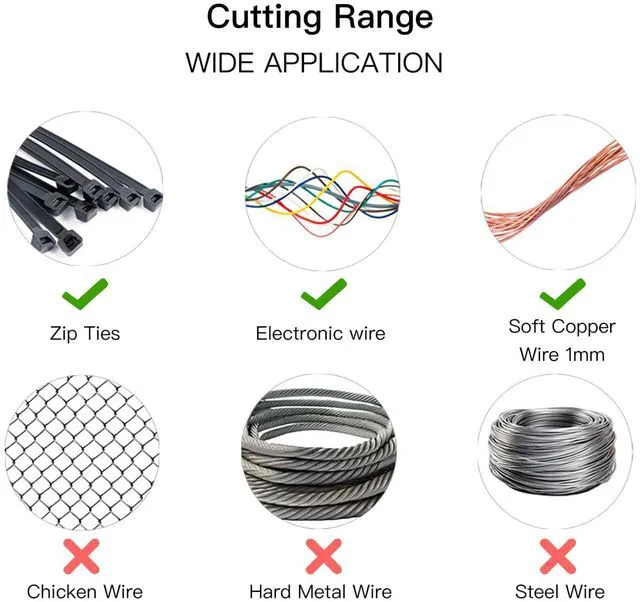 Alt view image 7 of 7 - 2pcs Blue 5" Micro Flush Cutters for Electronics Crafts | Spring loaded wire snips, for electronics, soft copper, jewelry making and precision cutting tasks
