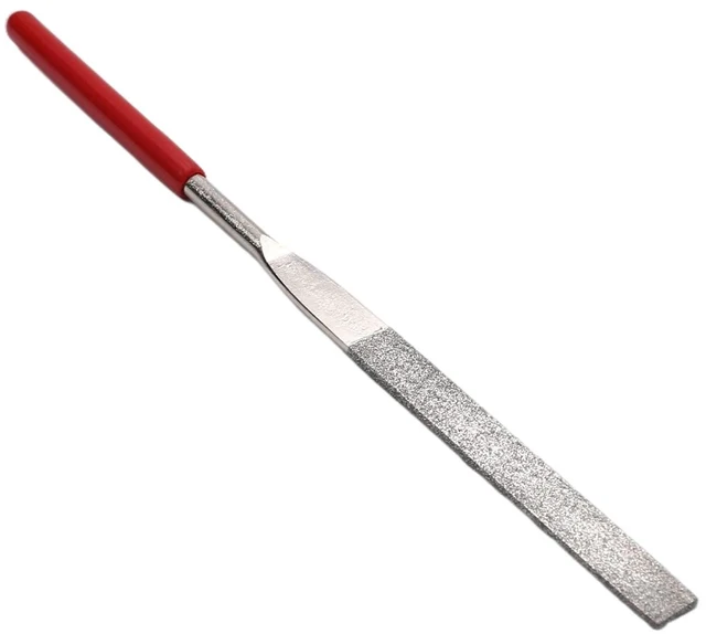 Main image of 150 Grit 5mm x 180mm Flat Diamond Needle File Small Needle File For Metal Sanding Sanding Jewelers Hobby Wood And More 1pcs