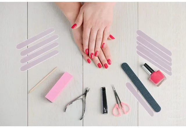 Alt view image 5 of 7 - Mini Nail Files Bulk (100 Pcs), Double Sided Emery Board Nail File for Nature Nails, Manicure Tool Set Disposable Colorful Nail File for Home Salon Use Travel Size Men Women Kids Wood Board