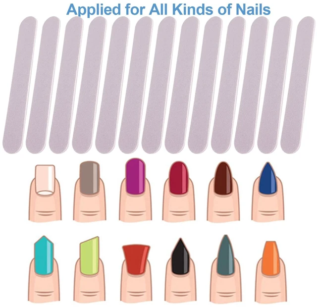Alt view image 2 of 7 - Mini Nail Files Bulk (100 Pcs), Double Sided Emery Board Nail File for Nature Nails, Manicure Tool Set Disposable Colorful Nail File for Home Salon Use Travel Size Men Women Kids Wood Board