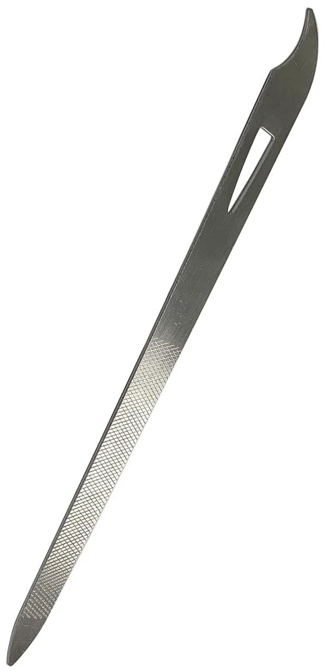 Alt view image 6 of 7 - Nail Files for Natural Nails (6 Pack), Metal Nail File 5.5 Stainless Steel Thin Durable Nail Filer with Curved Sharp Pointed Tip Double Sided Manicure Pedicure Toenails Tools