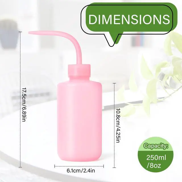 Alt view image 2 of 7 - 2Pcs Small Squeeze Watering Can for Indoor Plants 250 ML Pink | Bend Mouth Watering Can Indoor Plants for Succulents, Water Spray Bottle for Plants Flowers Office House Indoor Garden