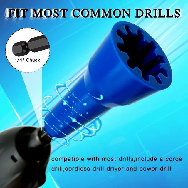 Alt view image 3 of 7 - Wire Nut Driver, Spin Twist Wire Connector Socket | Wire Connector Driver with 1/4" Chuck, Enhanced Wiring Efficiency, 1*Wire Twister Tool+50pcs Wire Caps, Christmas Best Gifts,