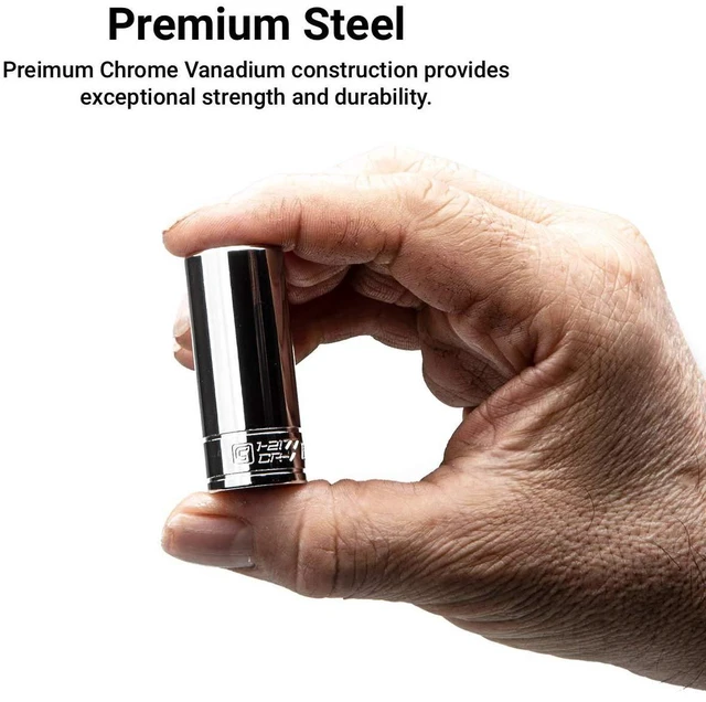 Alt view image 3 of 5 - 1/4 in. Drive 9 mm 6-Point Metric Deep Socket, steel (1-2171)